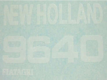 NH Typenbezeichnug "9640" Weiß 35x22 mm im Satz