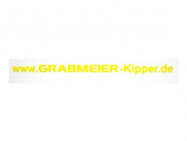 Schriftzug Grabmeier-Kipper ca. 50 x 2,8 mm Gelb