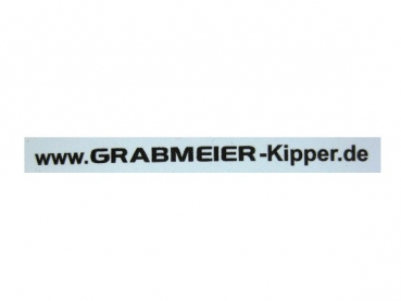 Schriftzug Grabmeier-Kipper ca. 50 x 2,8 mm schwarz