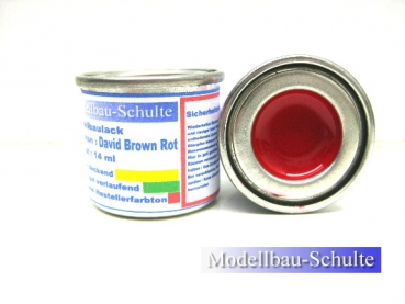 Schlepperlack David Brown Rot  14 ml