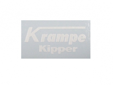 "Krampe Kipper" 23,5 x 11 mm Weiß auf WAF