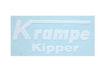 Krampe Kipper 30 x 14 Weiß auf WAF