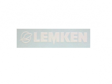 Lemken Schriftzug mit Logo Weiß 40x8 mm