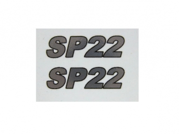 Typenbeschriftung "SP22" im Satz