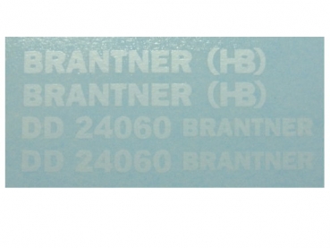 Brantner DD 24060 Kombiaufkleber Weiß auf WAF
