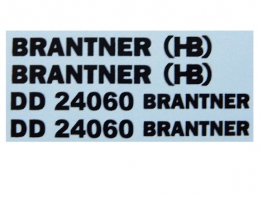 Brantner DD 24060 Kombiaufkleber Schwarz auf WAF