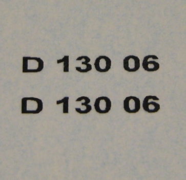 Deutz Schriftzug Schwarz 14x1,5 mm WAF