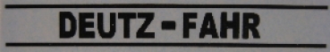 Deutz-Fahr Schwarz 47x5 mm