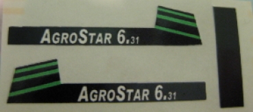 Deutz "AgroStar 6.28" Haubenaufkleber