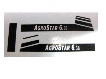 Deutz "AgroStar 6.38" Haubenaufkleber