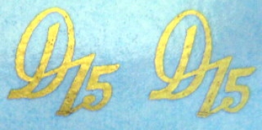 Deutz Typenbezeichnng "D15" Gold