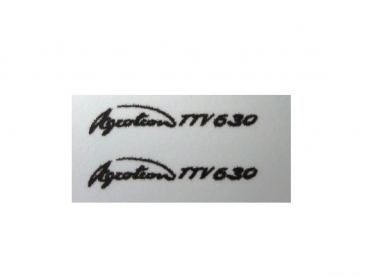 Agrotron TTV 6.30 Haubenbeschriftung 11 x 1,9 mm WAF Silber
