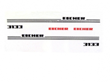 Eicher 3133 Haubenbeschriftungssatz