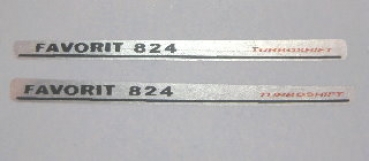 Favorit 824 Silber-Rot-Schwarz WAF 38x3,0 mm