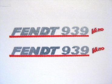 Haubenbeschriftung "Fendt 939 Vario" neu 25x3 mm WAF