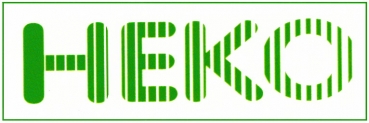 Heko Logo mit Rahmen 20x6,7 mm
