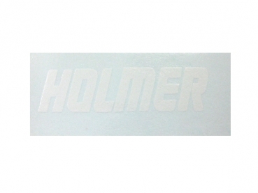 Schriftzug "Holmer" 22 x 5,8 mm Weiß auf WAF