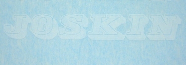 Joskin Schriftzug 17x2,5 mm Weiß auf WAF