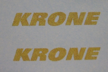 Krone Schriftzug 30x4,7 mm WAF
