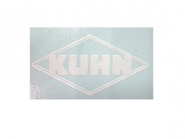 Kuhn Logo Weiß auf WAF 30x15 mm