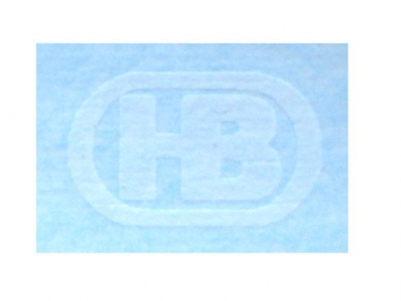 Brantner "Logo" geschlossen Weiß auf WAF 11,5x7mm