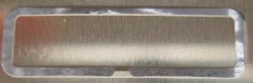 Nummernschilhalter aus Metall 16,5x4,2 mm