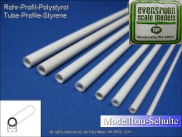 Polystyrol Stripe Rohr 3,2 mm außen / 1,8 mm innen