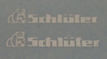 Schlüter Kabinenaufkleber Silber auf WAF 10x2 mm
