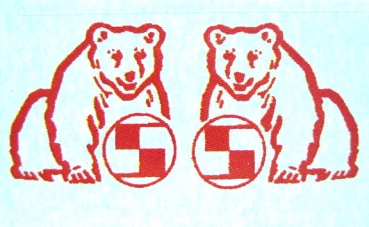 Schlüter "Bär" Rot auf WAF 17x16 mm