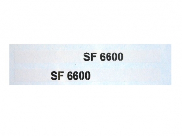 Mengele Typenbeschriftung SF 6600 80x6 mm im Satz
