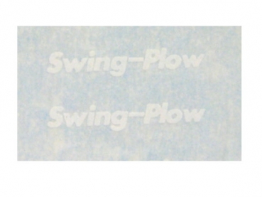 Howard "Swing-Plow" Typenbeschriftung Weiß auf WAF 12x2,2
