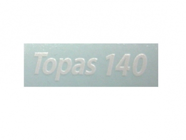 "Topas 140" 9 x 2,3 mm weiß auf WAF