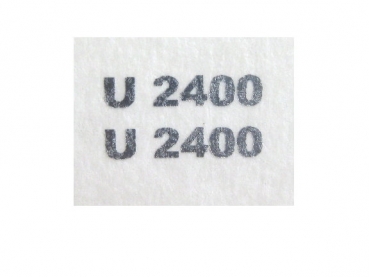 Unimog Typenbeschriftung U2400 9x1,9 Silber