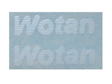 Krampe "Wotan" Weiß auf WAF im Satz 15 x 5 mm