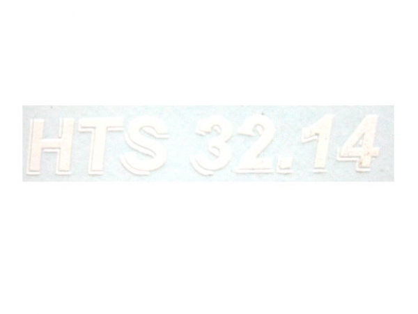 Annaburger Typenbeschriftung "HTS 32.14"