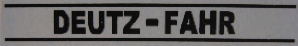 Deutz-Fahr Schwarz 47x5 mm