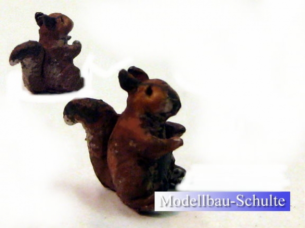 Eichhörnchen 6,5 mm Hand bemalt