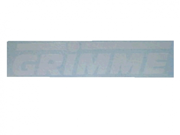 Grimme Logo ca. 47 x 10 mm Weiß auf WAF