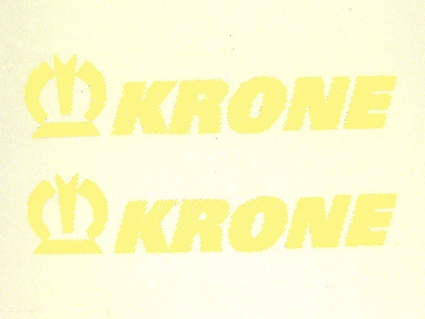 Krone "Logo mit Schriftzug" 27 x 5 mm Beige auf WAF