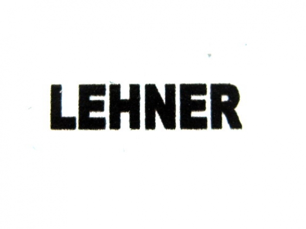 Schriftzug "Lehner" 10,5 x 2,5 mm Schwarz auf WAF