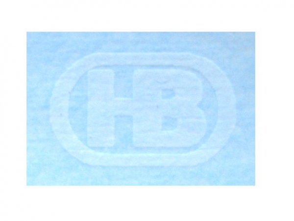 Brantner "Logo" geschlossen Weiß auf WAF 11,5x7mm