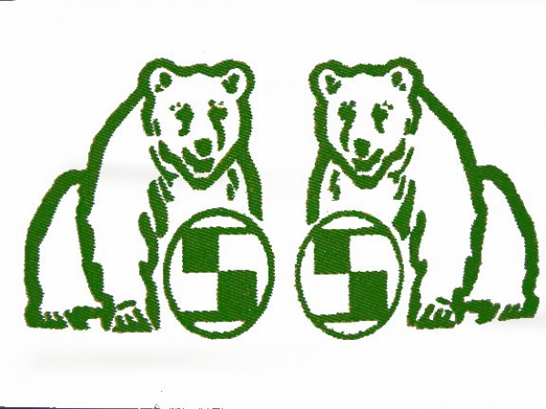 Schlüter "Bär" 17 x 16 mm Grün auf WAF