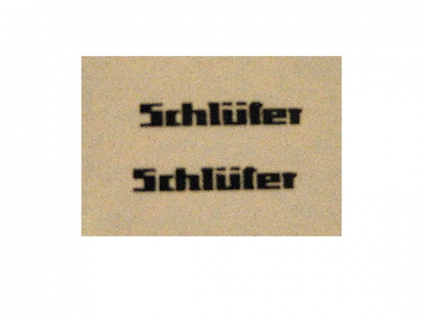 Schlüter Schriftzug Schwarz 10 x 2 mm im Satz