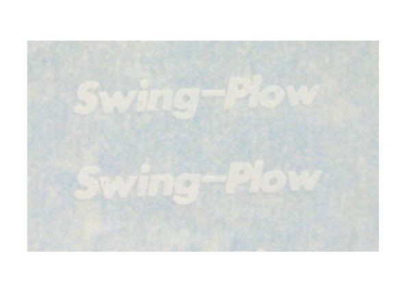 Howard "Swing-Plow" Typenbeschriftung Weiß auf WAF 12x2,2