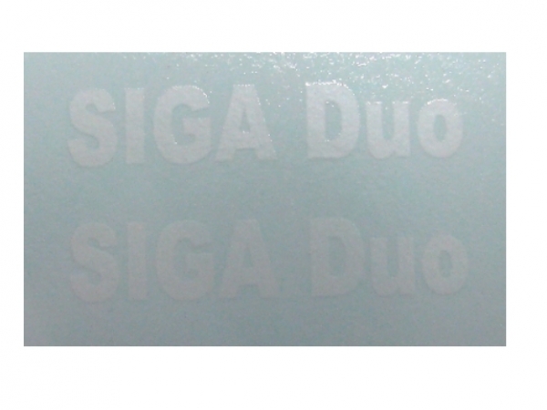 Typenbeschriftung " SIGA Duo" 15 x 3 mm WAF