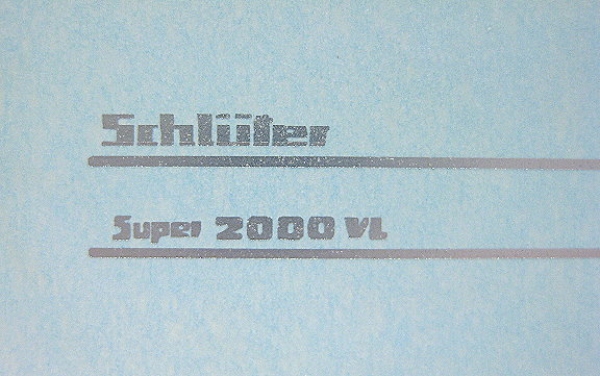 Haubenbeschriftung "Super 2000 VL" 78x3,25 mm