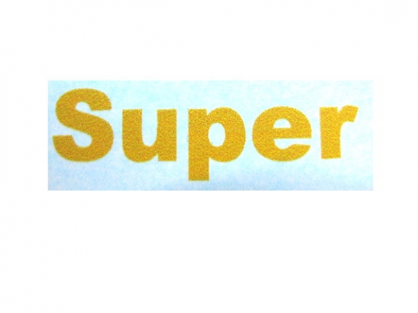 Schriftzug "Super" WAF Melonengelb 25 x 7 mm