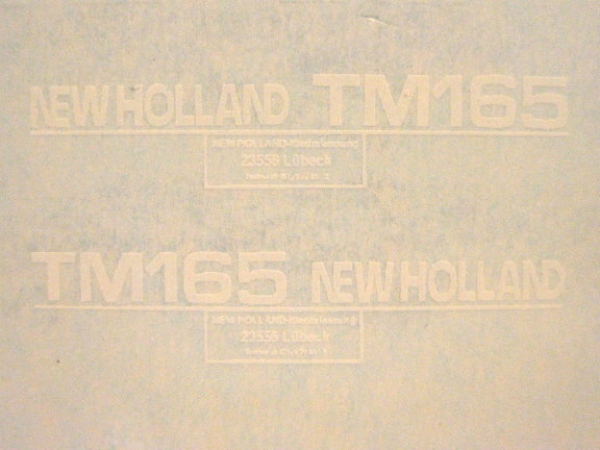 New Holland Typenbezeichnung MT 165