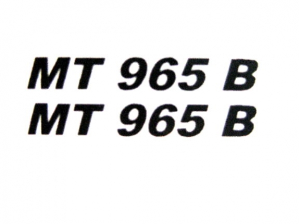 CAT Typenbezeichnung "MT 965 B" schwarz