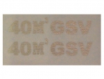 Thyregod Typenbezeichnung "40M³ GSV 20x4 mm Silber auf WAF